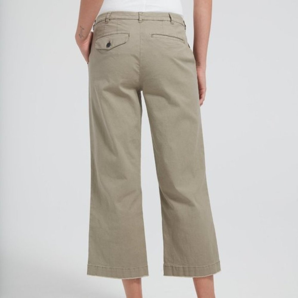 🆕ATM Cropped Boyfriend Wide-Leg Pants - Picture 9 of 11